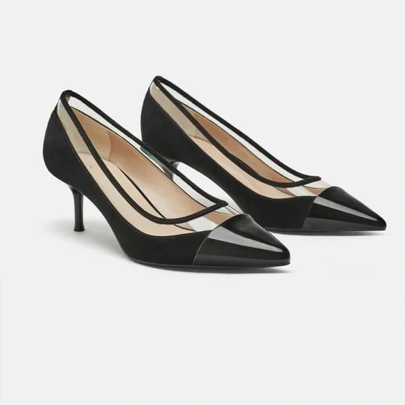 Shoes Black Vinyl Heels Vinyl Shoes Zara Black Vinyl Heels Zara